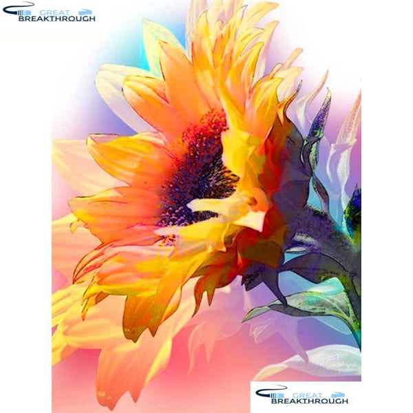 HOMFUN Full Square/Round Drill 5D DIY Diamond Painting "Sunflower flower" 3D Diamond Embroidery Cross Stitch Home Decor A19996