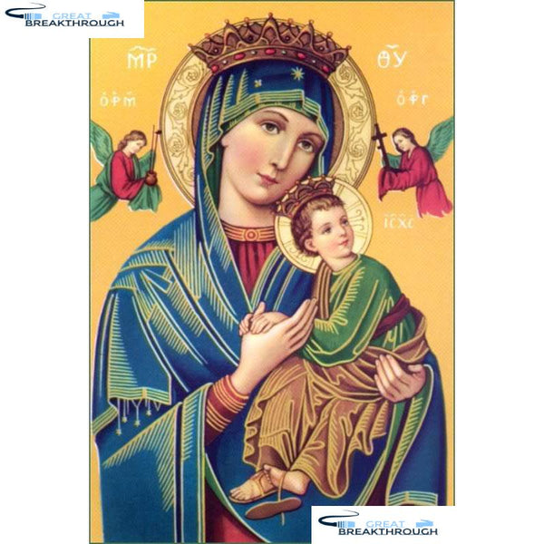 HOMFUN Full Square/Round Drill 5D DIY Diamond Painting "Religious figure" 3D Embroidery Cross Stitch 5D Home Decor gift A17263