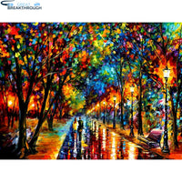 HOMFUN Full Square/Round Drill 5D DIY Diamond Painting "Oil painting landscape" Embroidery Cross Stitch 5D Home Decor A16949