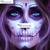 HOMFUN Full Square/Round Drill 5D DIY Diamond Painting "Skull woman" 3D Embroidery Cross Stitch 5D Home Decor A00079