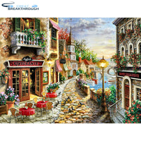 HUACAN Diamond Painting City Landscape Diamond Embroidery Scenery Handicraft Full Square New Arrival Home Decor