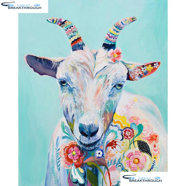 HOMFUN Full Square/Round Drill 5D DIY Diamond Painting "Flower sheep" Embroidery Cross Stitch 5D Home Decor Gift A13929
