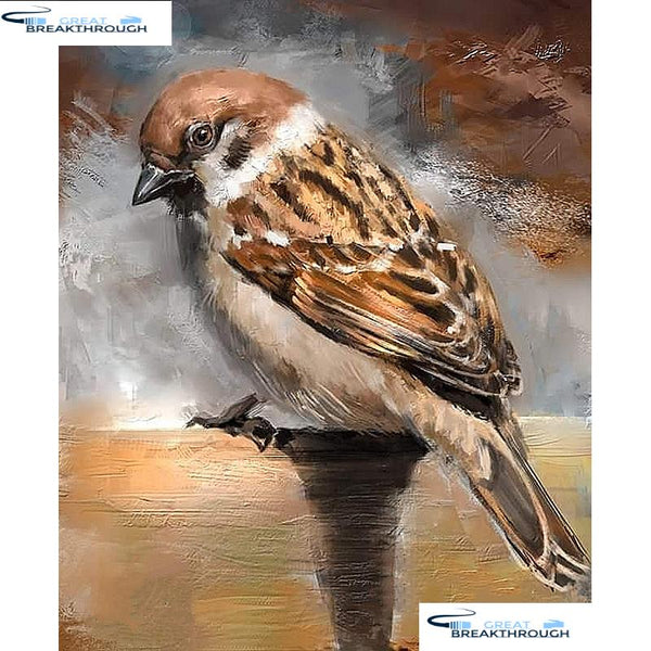 HOMFUN Full Square/Round Drill 5D DIY Diamond Painting "Sparrow bird" Embroidery Cross Stitch 5D Home Decor Gift A07471