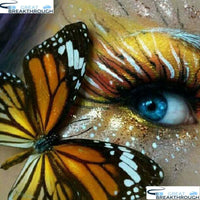 HOMFUN Full Square/Round Drill 5D DIY Diamond Painting "Butterfly eye" 3D Embroidery Cross Stitch 5D Decor Gift A18037