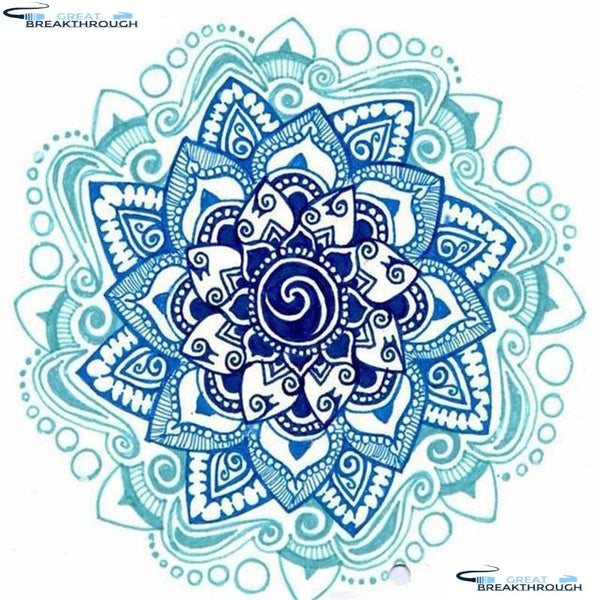HOMFUN Full Square/Round Drill 5D DIY Diamond Painting "Mandala flower" 3D Embroidery Cross Stitch 5D Decor Gift A16704