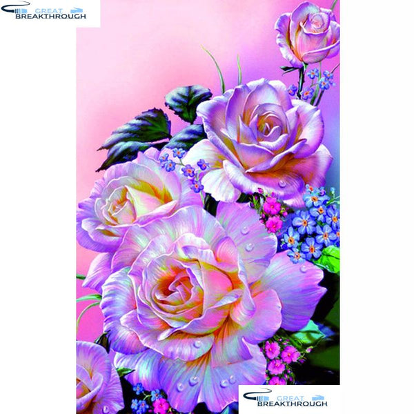 HOMFUN Full Square/Round Drill 5D DIY Diamond Painting "Flower landscape" Embroidery Cross Stitch 5D Home Decor Gift A17015