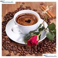 HOMFUN Full Square/Round Drill 5D DIY Diamond Painting "Coffee cup flower" 3D Embroidery Cross Stitch 5D Decor Gift A16815