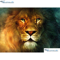 HOMFUN Full Square/Round Drill 5D DIY Diamond Painting "Animal lion" Embroidery Cross Stitch 5D Home Decor Gift A17037