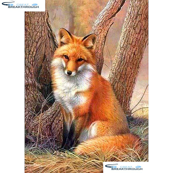 HOMFUN Full Square/Round Drill 5D DIY Diamond Painting "Animal fox" Embroidery Cross Stitch 5D Home Decor Gift A13942