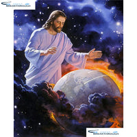 HOMFUN Full Square/Round Drill 5D DIY Diamond Painting "Religious Jesus" 3D Embroidery Cross Stitch 5D Home Decor A13055