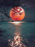 Full Square/Round Drill 5D DIY Diamond Painting Scenic Moon Night Seascape Embroidery Cross Stitch