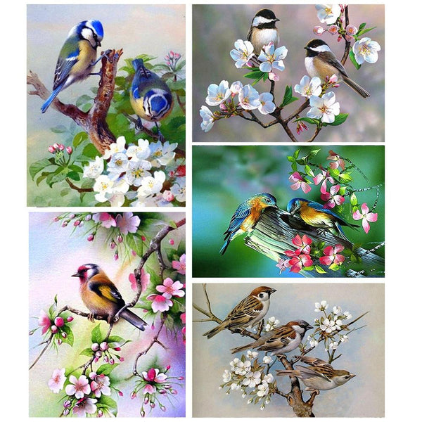 HUACAN 5d Diamond Painting Animal Bird Diamond Embroidery Full Drill Square Picture Of Rhinestones Home Decoration