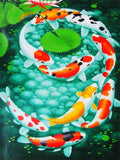 Square Round Drill 5D Diamond Painting Scenic Environmental Crafts Full Diamond Embroidery " Animal Fish Scenery " - Great Breakthrough