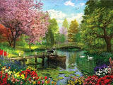 Diamond Painting Scenic Full Square/Round Drill 5D DIY House Forest Water Embroidery Rhinestone