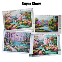 HUACAN Diamond Painting Landscape Diy Full Diamond Embroidery Scenery Mosaic Picture of Rhinestone Home Decor