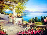 Full Drill Square Diamond Painting Scenic Landscape  5D DIY Diamond Embroidery Flowers Home Decoration Sea Picture Of Rhinestone - Great Breakthrough