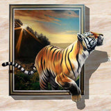 DIY Diamond Painting Animals Tiger Scenery Full Drill Square Round Diamond Embroidery - Great Breakthrough