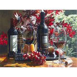 Diamond Painting Fruit And Cup Cross Stitch " Wine Fruit Scenery " 5D DIY Diamond Embroidery Full Square/round Rhinestone - Great Breakthrough