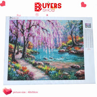 HUACAN Diamond Painting Landscape Diy Full Diamond Embroidery Scenery Mosaic Picture of Rhinestone Home Decor