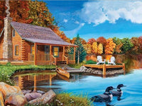 Diamond Painting Scenic Full Square/Round Drill 5D DIY House Forest Water Embroidery Rhinestone