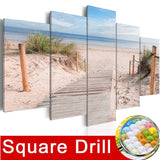5pcs Full Square/Round Drill 5D DIY Diamond Painting Scenic " Coastal " Multi-picture Combination Embroidery - Great Breakthrough