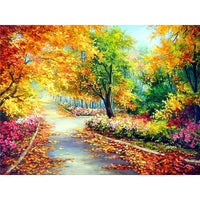 Full Square/Round Drill 5D DIY Diamond Painting "autumn forest" 3D Embroidery Cross Stitch 5D Rhinestone Home Decor Gift