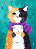 Full Square/Round Drill 5D DIY Diamond Painting Cartoon " Coffee Cat " Embroidery Cross Stitch - Great Breakthrough