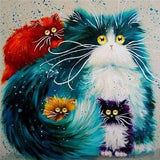 Full Square/Round Drill 5D DIY Diamond Painting Cartoon Cat Embroidery Cross Stitch - Great Breakthrough