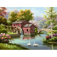 Full Square/Round Drill 5D DIY Diamond Painting Scenic " House Scenery " Diamond Embroidery Cross Stitch - Great Breakthrough