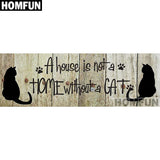 Full Square/Round Drill 5D DIY Diamond Painting Animals " Cat Dog Home " Embroidery Cross Stitch - Great Breakthrough