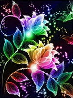 Full Square/Round Drill 5D DIY Diamond Painting Floral Colored Flower Embroidery Cross Stitch - Great Breakthrough