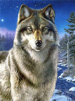 5D DIY Diamond Painting Animals Wolf Diamond Mosaic Picture Of Rhinestones Diamond Embroidery Cross Stitch - Great Breakthrough