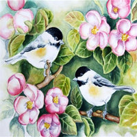 Diamond Painting Floral Cross Stitch Birds And Flowers 5D DIY Diamond Embroidery Full Square/round Rhinestone Of Picture - Great Breakthrough