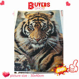 HUACAN Diamond Embroidery 5D DIY Diamond Painting Tiger Full Square/Round Drill Mosaic Painting Cross Stitch Decoration