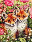 Diamond Painting Animals " Fox Landscape " Full Square/Round Drill Resin Embroidery Craft Cross Stitch - Great Breakthrough