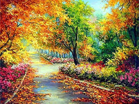 Diamond Painting Scenic Full Square/Round Drill 5D DIY Maple Tree Landscape Daimond Embroidery