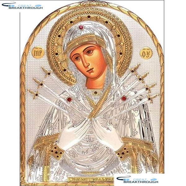HOMFUN Full Square/Round Drill 5D DIY Diamond Painting "Religious figure" Embroidery Cross Stitch 5D Home Decor Gift A16332