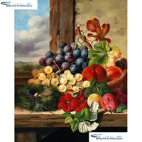 HOMFUN Full Square/Round Drill 5D DIY Diamond Painting "Fruit landscape" Embroidery Cross Stitch 5D Home Decor Gift A16470