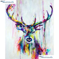 HOMFUN Full Square/Round Drill 5D DIY Diamond Painting "Cartoon deer" Embroidery Cross Stitch 5D Home Decor Gift A13002