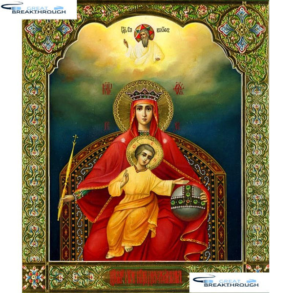 HOMFUN Full Square/Round Drill 5D DIY Diamond Painting "Religious figure" 3D Embroidery Cross Stitch 5D Home Decor gift A17182