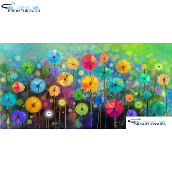 HOMFUN Full Square/Round Drill 5D DIY Diamond Painting "Colored flower" 3D Diamond Embroidery Cross Stitch Decor Gift A18513