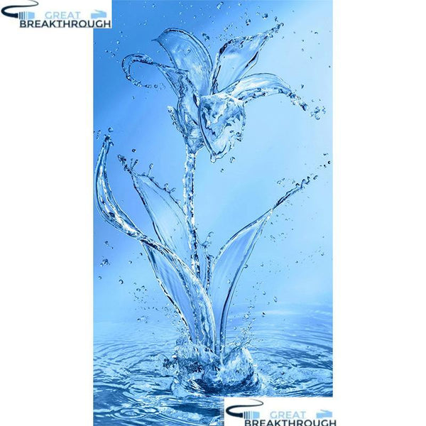HOMFUN Full Square/Round Drill 5D DIY Diamond Painting "Water blue" Embroidery Cross Stitch 5D Home Decor Gift A30125