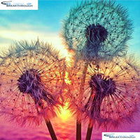 HOMFUN Full Square/Round Drill 5D DIY Diamond Painting "Dandelion" 3D Embroidery Cross Stitch 5D Home Decor Gift A01732